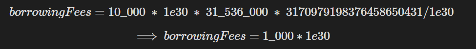 Borrowing Fee Solidity Code